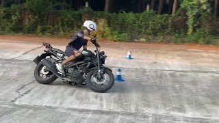 Gymkhana GP 2023 stage1 / Nikita Bykov Yamaha XSR 155 2019 / heat1 / 00'40"95