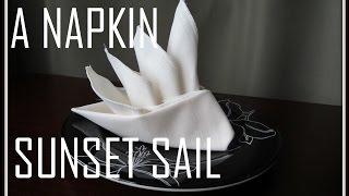 Napkin Folding: a Sunset Sail