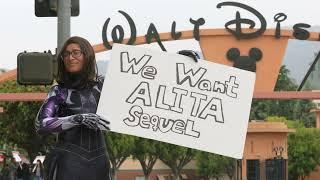 The #AlitaArmy Banner flying June 14 in Los Angeles!