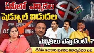 TDP Leader Suryadevara Latha About EC | Election Schedule Announcement | RED TV TELUGU