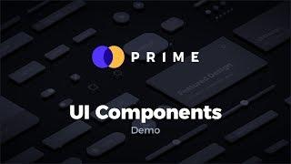 UI Components Demo - Prime Design System Kit for Sketch