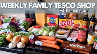 WEEKLY FAMILY TOP UP FOOD SHOP | UK FAMILY GROCERIES | TESCO SHOP | FOOD SHOP UK |