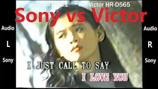 VHS capture comparison - Sony vs Victor/JVC