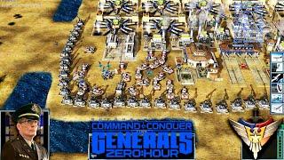 Laser 1vs7 Tank Infantry Demolition Air Force | Command & Conquer Generals Zero Hour