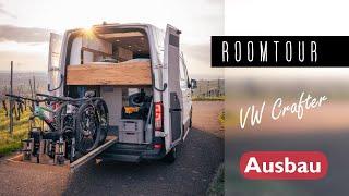 Camper Roomtour VW Crafter: So habe ich den Mountainbike Van ausgebaut! #bikevanlife