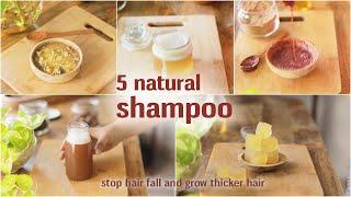 5 Natural shampoo - natural ways to wash your hair to stop hair fall and grow thicker hair