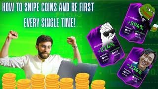 How to Snipe Meme Coins the moment they launch (live trading results)