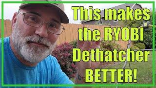 Making the RYOBI Dethatcher BETTER! | No more BAG!