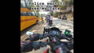 #police #caught me for it  @aryan-tr08rider #shorts