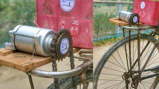 DIY Electric Bicycle 30km/Using Bike Starter Motor