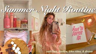 PRODUCTIVE SUMMER NIGHT ROUTINE  skincare, journaling, & cooking