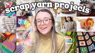 40+ Scrap Yarn Crochet Project Ideas With Patterns! 