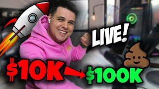 SOLANA MEMECOINS LIVE Trading $5,000 to $100,000 (7.2k atm) ep #3