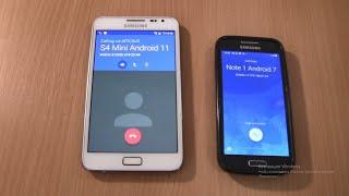 Incoming call & Outgoing call at the Same Time   Samsung Galaxy Note 1  Android 7+S4 Mini android 11