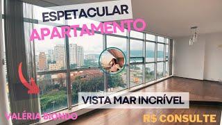 APARTAMENTO VISTA MAR ESPETACULAR VISTA MAR INCRÍVEL NO BAIRRO APARECIDA EM SANTOS || vista luxuosa