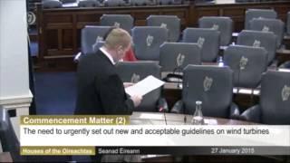 Senator Thomas Byrne calls for the revision of current Wind Turbine Planning Guidelines