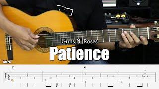 Patience - Guns N' Roses - Fingerstyle Guitar Tutorial + TAB & Lyrics