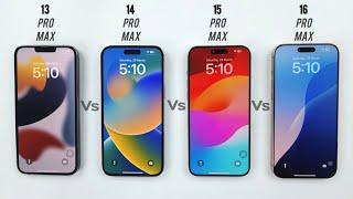 iPhone 16 Pro Max vs 15 Pro Max vs 14 Pro Max vs 13 Pro Max - iOS 18.3.2 ULTIMATE SPEED TEST 