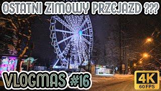 ZakopaneVLOGMAS 16przejazd po ZAŚNIEŻONYM mieście ️, 4K2024.12.15 ASMR