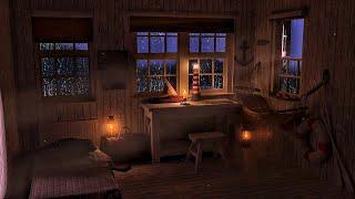 Cozy Old Keeper's House  | Lighthouse in a Thunderstorm for Sleeping