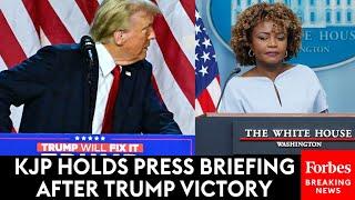 WATCH LIVE: Karine Jean-Pierre Holds First White House Press Briefing After Trump Win Over Harris