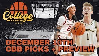 College Basketball Picks - Tuesday, December 10th | The College Experience: Basketball