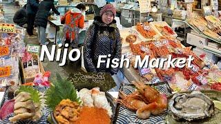 We Had the Biggest Oyster at Nijo Fish Market in Sapporo - Hokkaido Japan