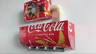 Air conditioner toys from coca-cola cans || Battery operated air conditioner