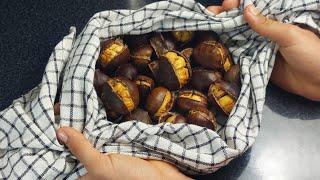 In this way! The perfect chestnuts! Few people know this trick / without oven / in the air fryer