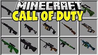 MINECRAFT CALL OF DUTY MOD | 3D GUNS, GRENADES, SNIPERS, AK-47's & MORE!!