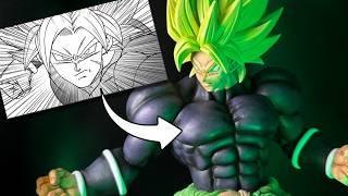 UNDER CONTROL! Custom CONTROLLED Full Power Super Saiyan BROLY Figure from Dragon Ball Super!
