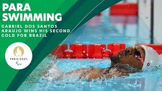 Gold For "Gabrielzinho" Araujo in Men's 50m Backstroke S2  | Paris 2024 Paralympic Games