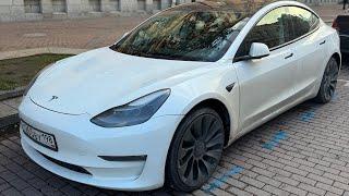 Tesla Model 3! После незначительной аварии!