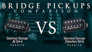 Seymour Duncan JB SH-4 vs DISTORTION SH-6 - Passive Bridge Pickup Guitar Tone Comparison Demo