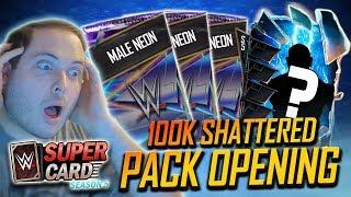 INSANE 100K SHATTERED PACK OPENING!! | WWE SuperCard Season 5