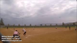 Melissa Nemeth 2019 - Power Hitter/Pitcher/1B - Jets Gold - Halloween Tourney Highlights Oct 2016