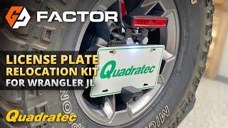 GP Factor License Plate Relocation Kit Install & Review for 2018+ Jeep Wrangler JL