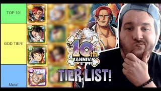 10th ANIVERSARY SUGO-TIER LIST! BEST LEGENDS in OPTC!