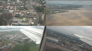 Superbes vues aériennes des capitales africaines Brazzaville, Libreville, Abidjan, Bamako et Dakar