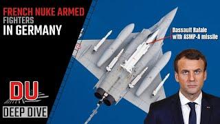 Nuke armed French fighter in Germany |  Dassault Rafale with ASMP-A missile !