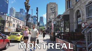 Montreal, Quebec Summer Walking Tour in Downtown - June 2024