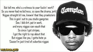 Eazy-E - Real Muthaphuckkin G's (Lyrics)