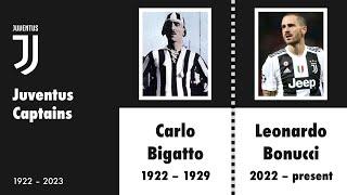 Juventus Captains – From BIGATTO to BONUCCI (1922 – 2023 TIMELINE)