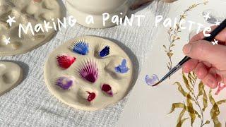making a ceramic seashell paint palette  diy art supplies