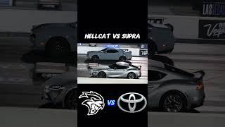 Hellcat vs Supra #bmw #exhaust #sound #fire #ratatata #fypシ #porsche #jdm #trd
