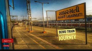 Sabarmati Demu Train Departing Video, Sabarmati BG Railway Station Train Journey