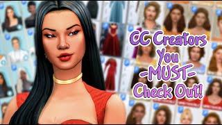 30 CC CREATORS YOU MUST CHECK OUT + LINKS | The Sims 4