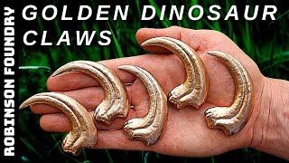 Velociraptor claws cast in bronze │ Metal casting at home │ #RobinsonFoundry