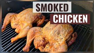 Smoked Chicken on Offset Smoker | How to smoke CRISPY whole chicken on the Offset Smoker