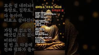 비움, 그게 시작이었다#부처님말씀#지혜로운삶#비움의미학#인생명언#마음공부